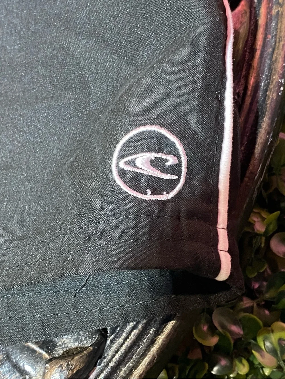 O'Neill Black Athletic Shorts with White Piping